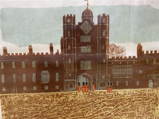 Robert Tavener (1920-2004), limited edition print, St James Palace, signed in pencil, 29/75, 54 x 69cm